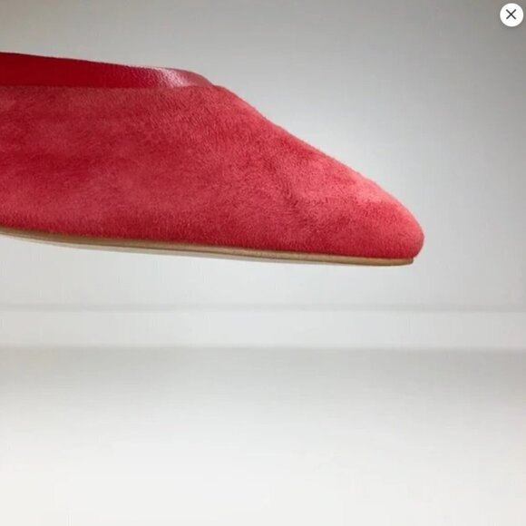 Gianni Bini Lenon Red Genuine Leather Suede Pointed Toe High Heels Size 6 - Picture 10 of 12